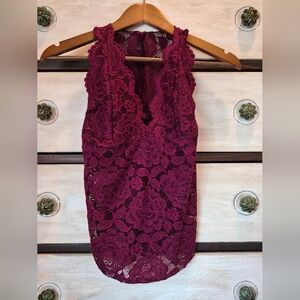 Elegant Handmade Lace Sleeveless Top